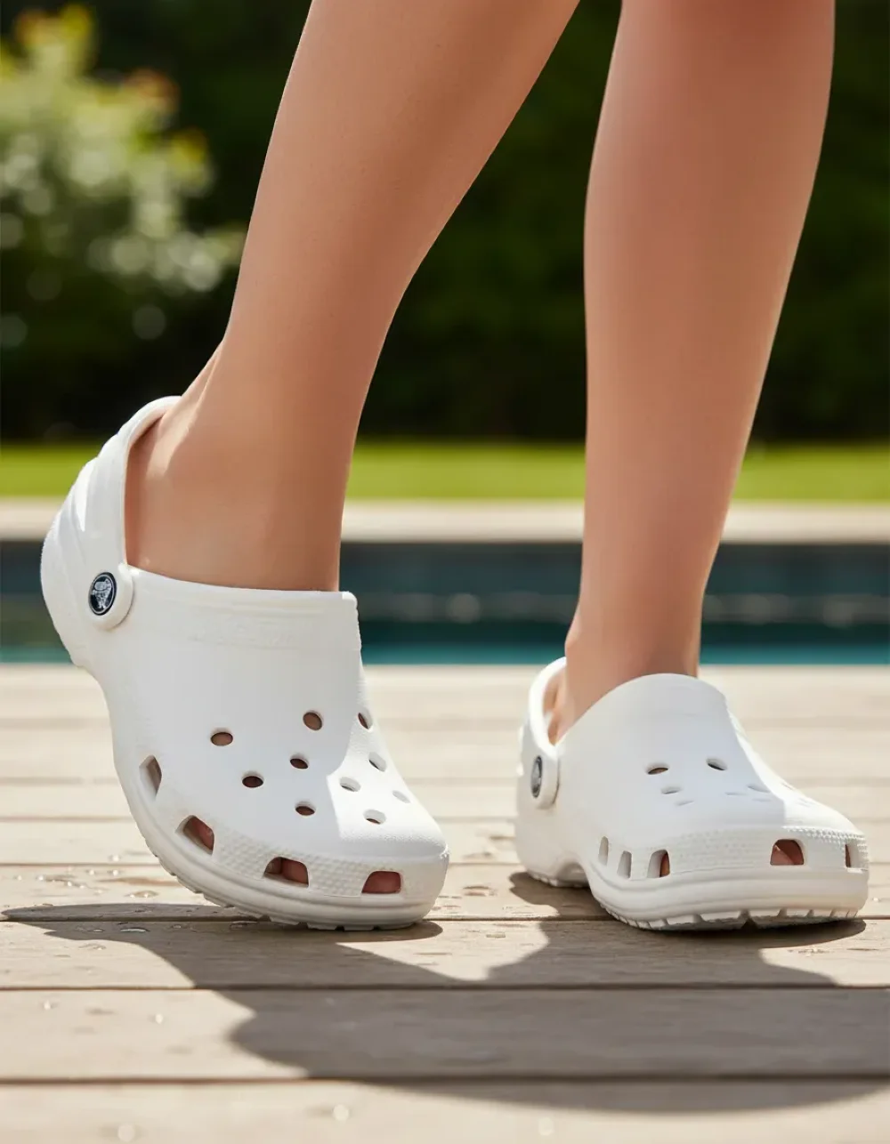 Sandália Crocs Classic Clog Branco Branco 2