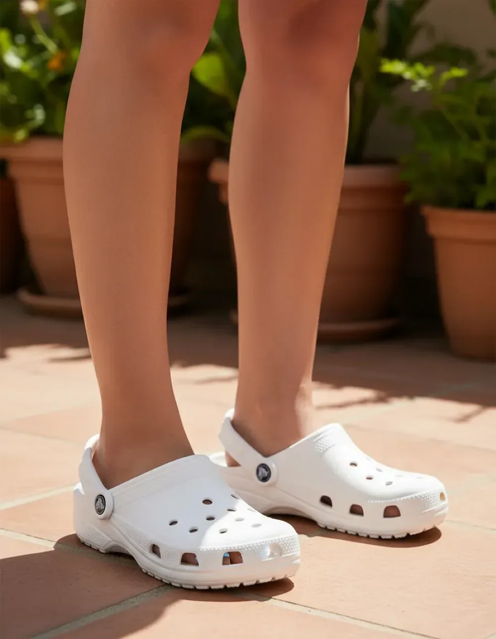 Sandália Crocs Classic Clog Branco Branco 3