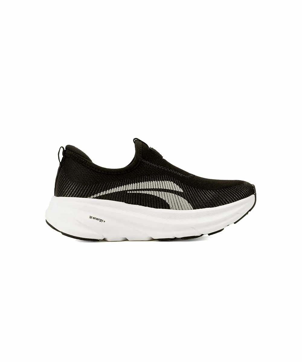 Tênis Feminino Esportivo Kolosh Slip On Preto Preto