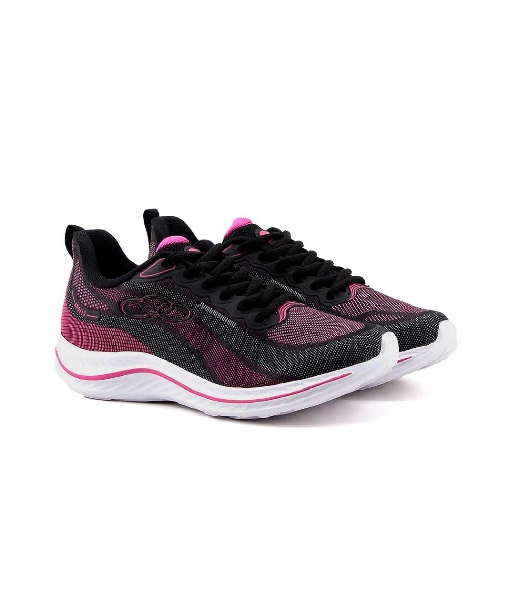 Tênis Olympikus Apolis Evasense Preto/Pink Preto/Rosa 3