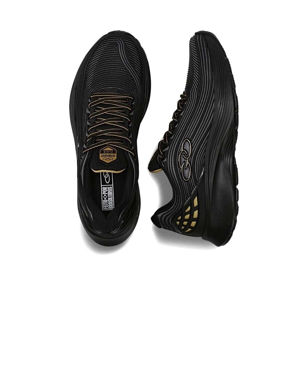 Tênis Masculino Olympikus Fluir Preto/Chumbo Cinza 4