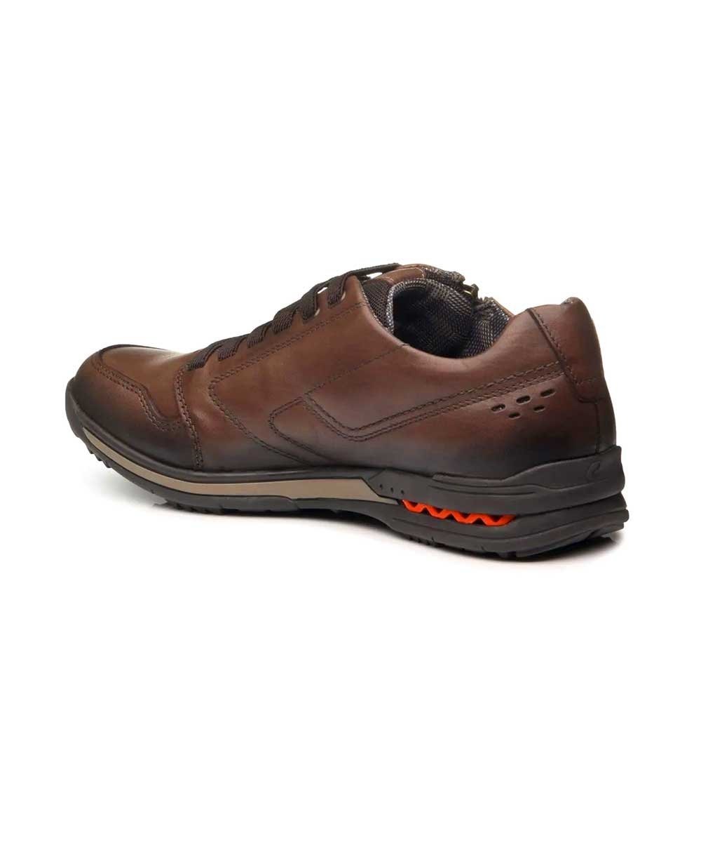 Sapatênis Masculino Pegada Couro Pinhao Marrom 3