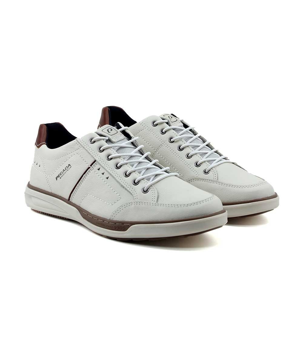 Sapatênis Pegada Amortech 111102 Couro Bege Bege 3