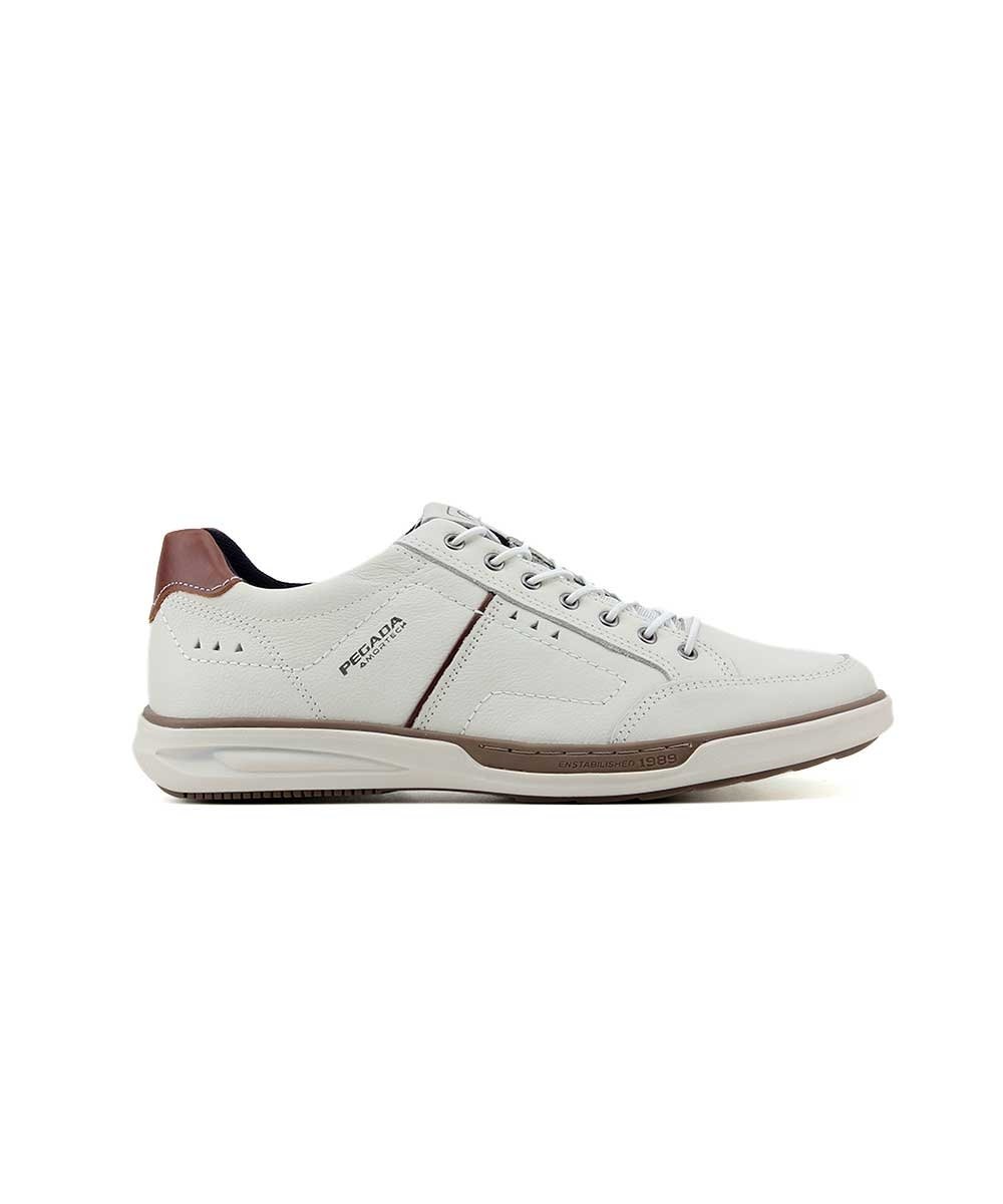 Sapatênis Pegada Amortech 111102 Couro Bege