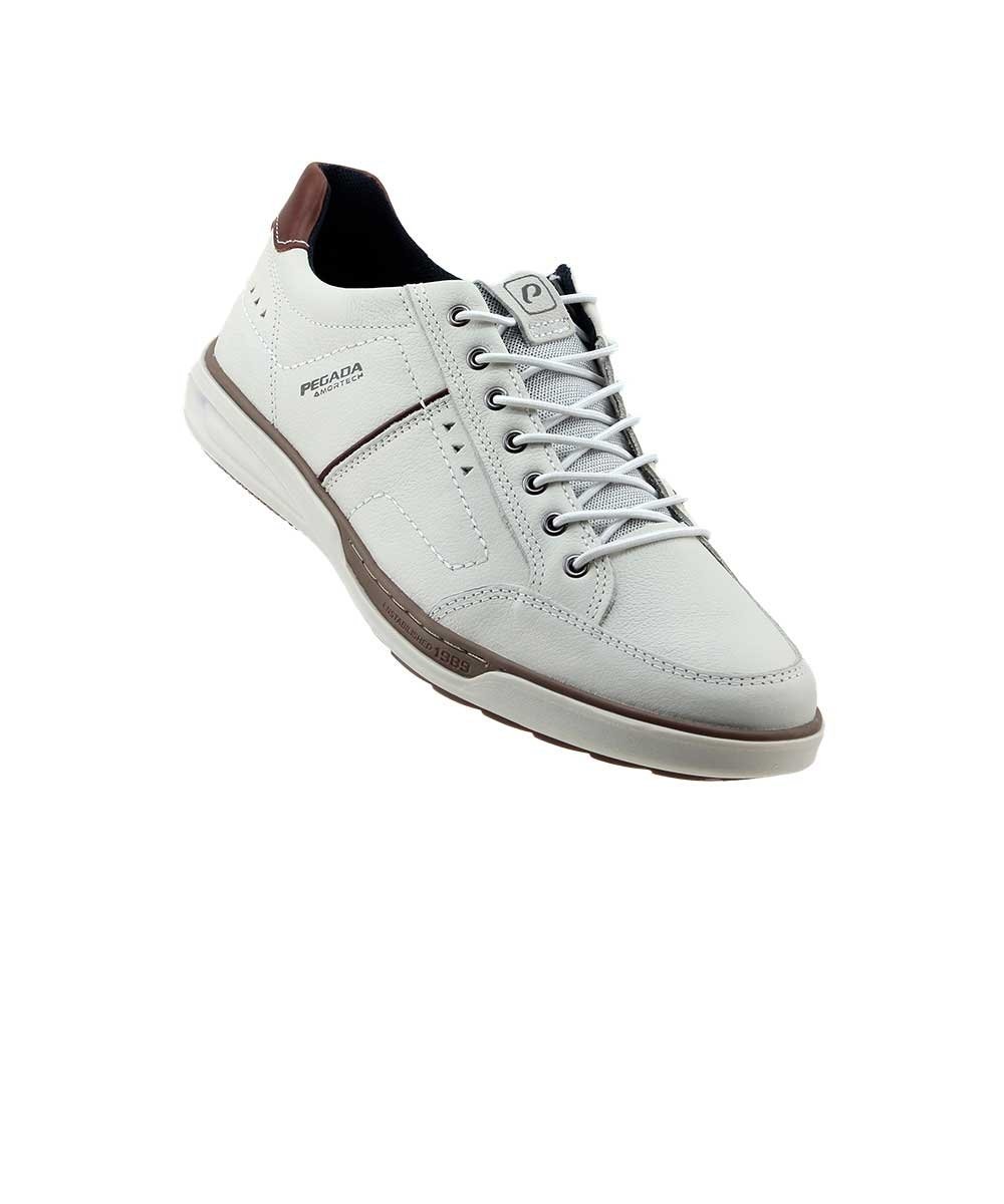 Sapatênis Pegada Amortech 111102 Couro Bege Bege 2