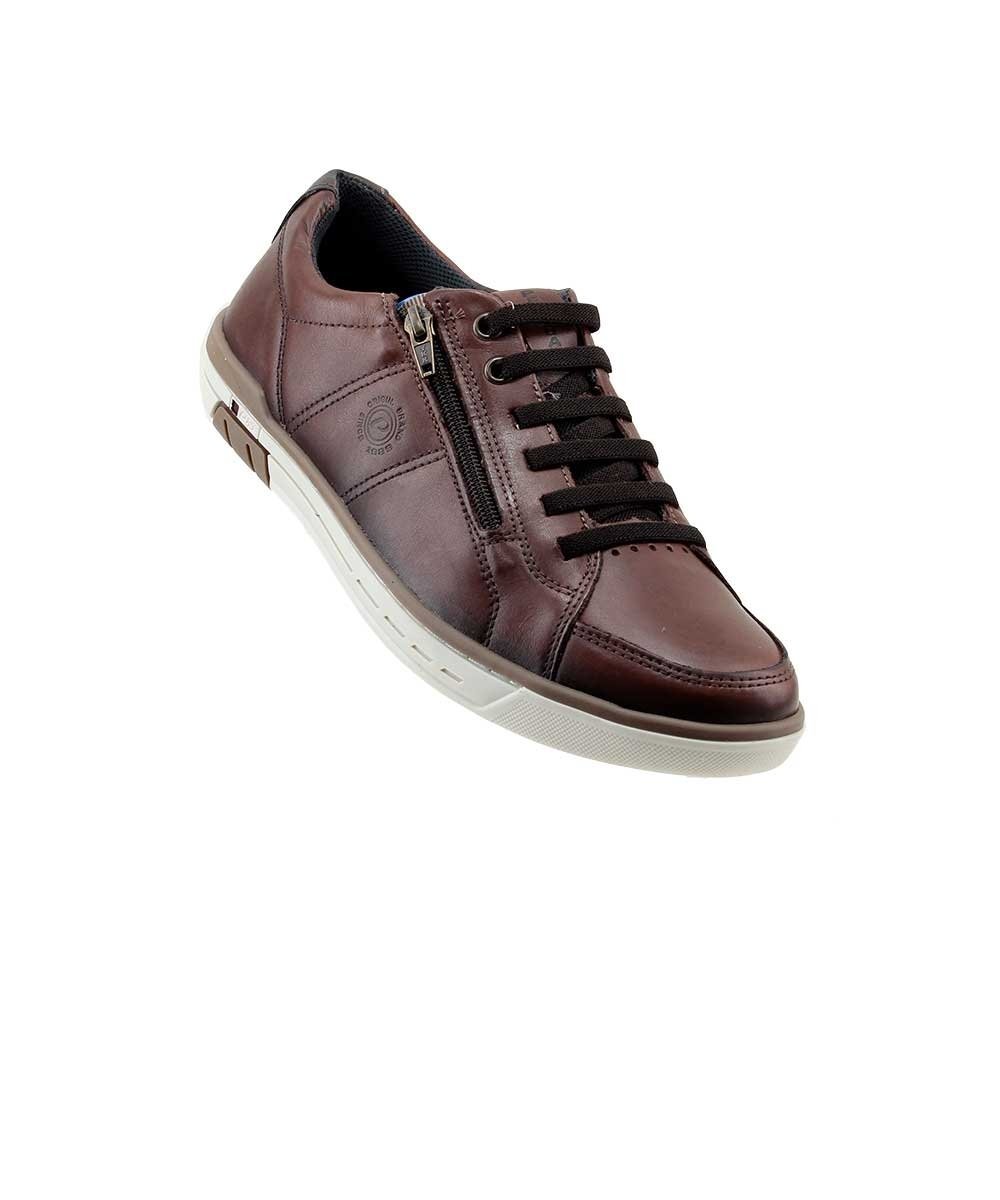 Sapatênis Pegada Casual Wear 119313 Couro Caramelo Marrom 2