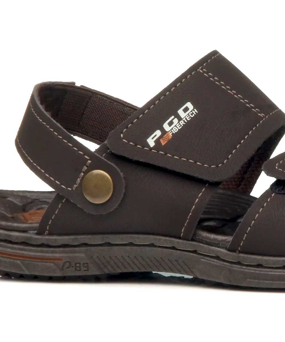 Sandália Papete Pegada Infantil Fibertech Marrom Marrom 3