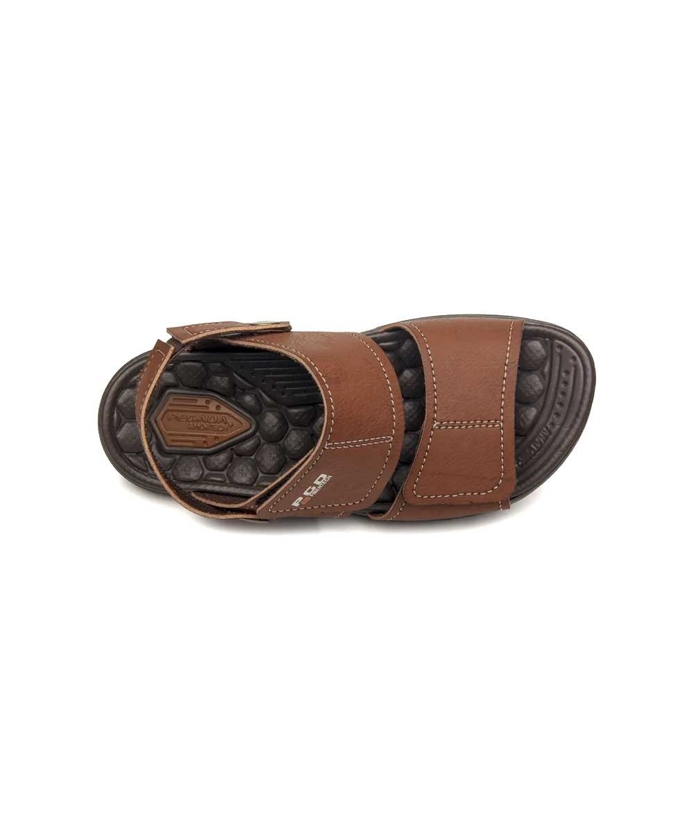 Sandália Papete Pegada Infantil Fibertech Pinhao Marrom 4