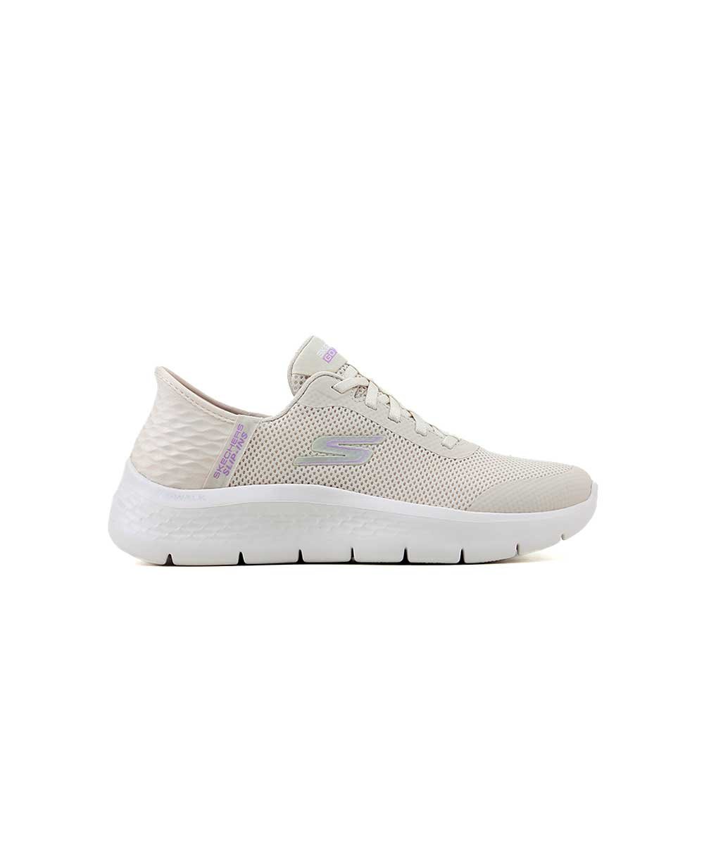 Tênis Feminino Skechers Go Walk Flex Slip-Ins Off White Branco