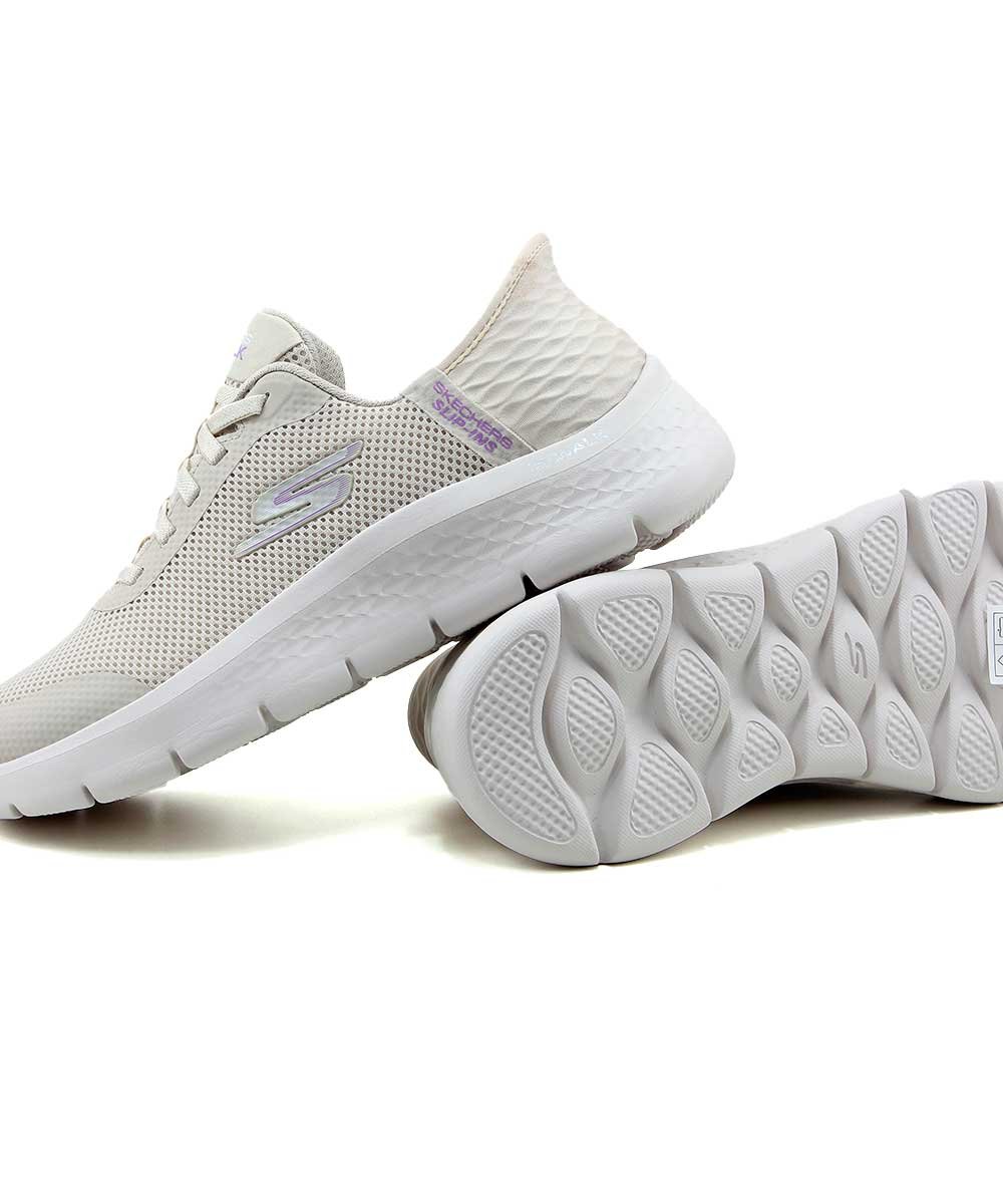 Tênis Feminino Skechers Go Walk Flex Slip-Ins Off White Branco 3