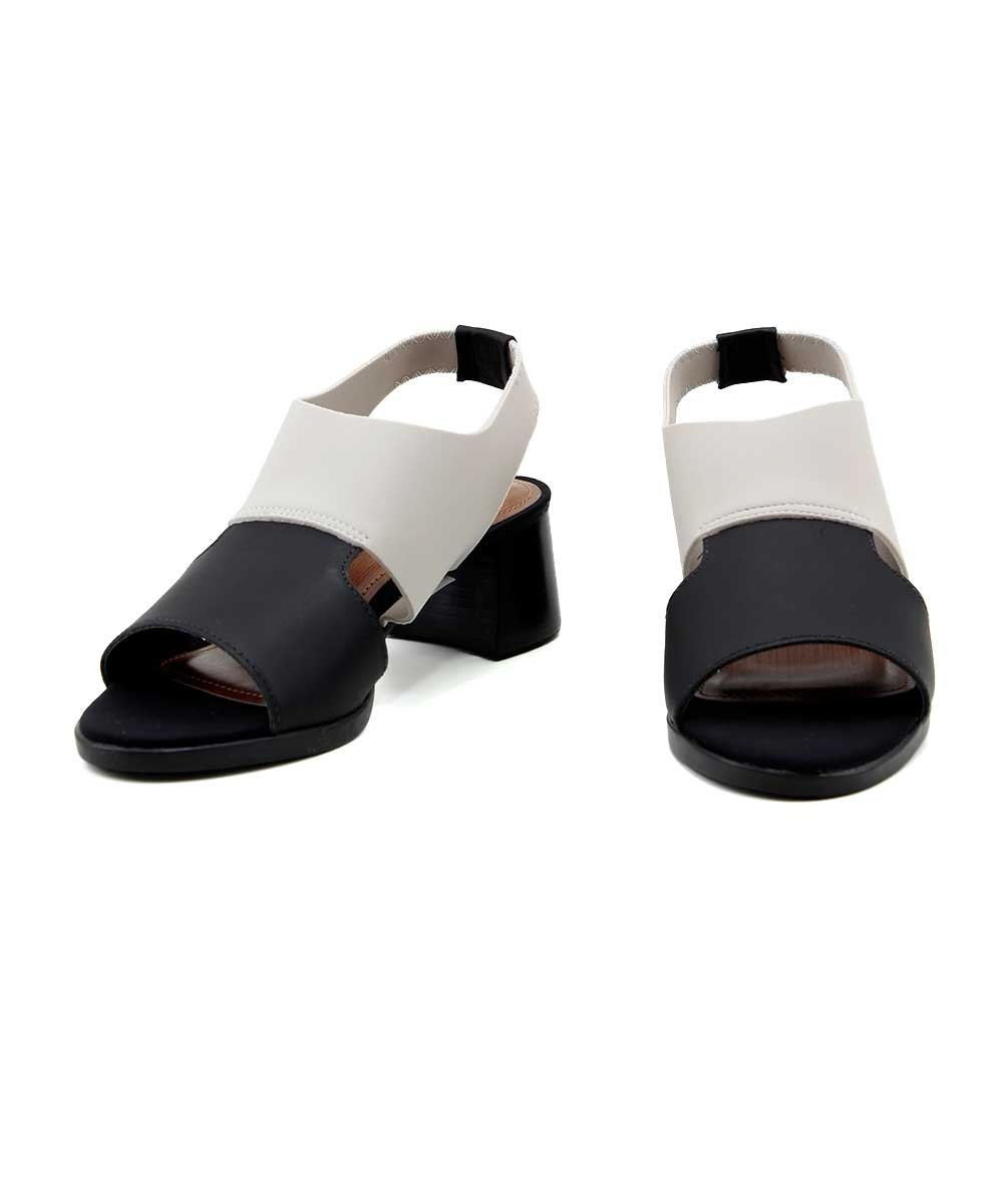 Sandália Feminina Pixolé Neoprene Gelo Branco/Preto 3