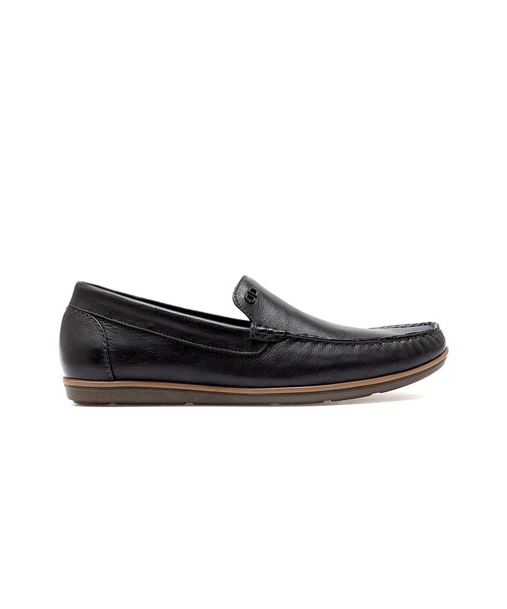 Mocassim Masculino Democrata Denim Tag Preto