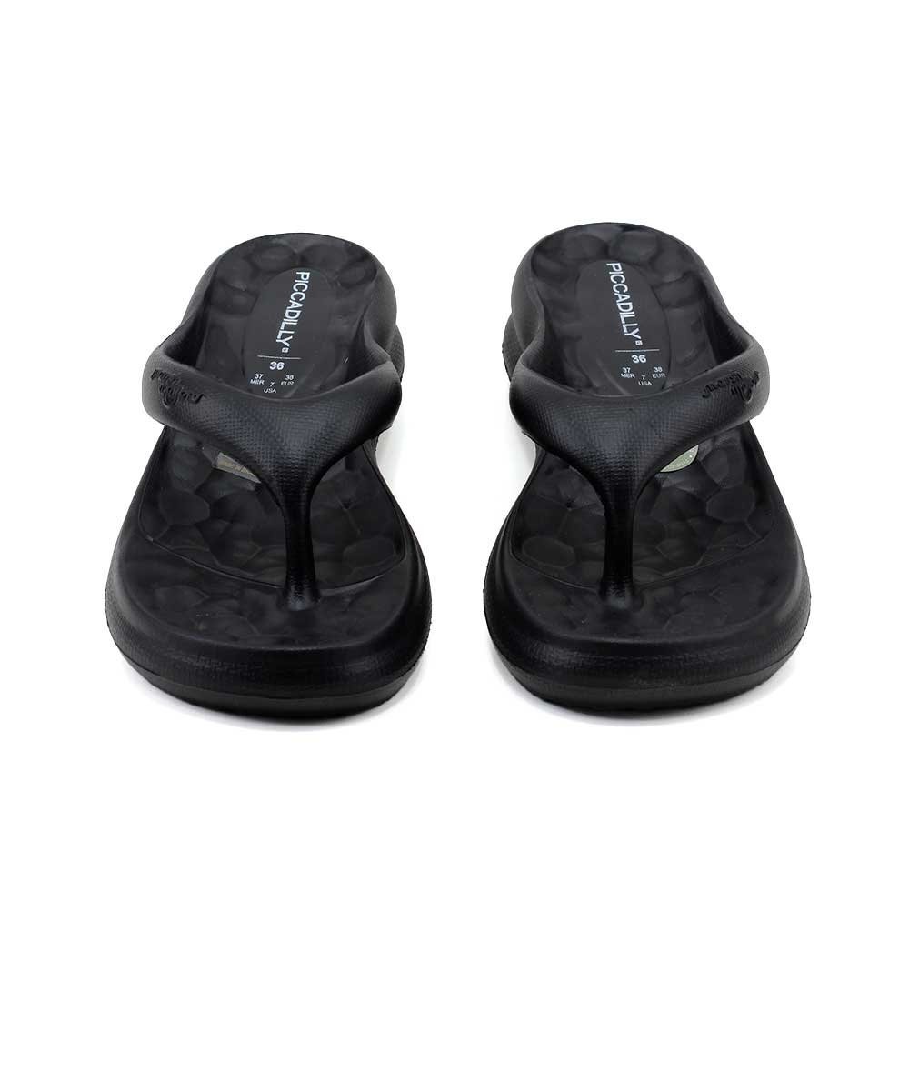 Chinelo Piccadilly Marshmallow Preto Preto 4