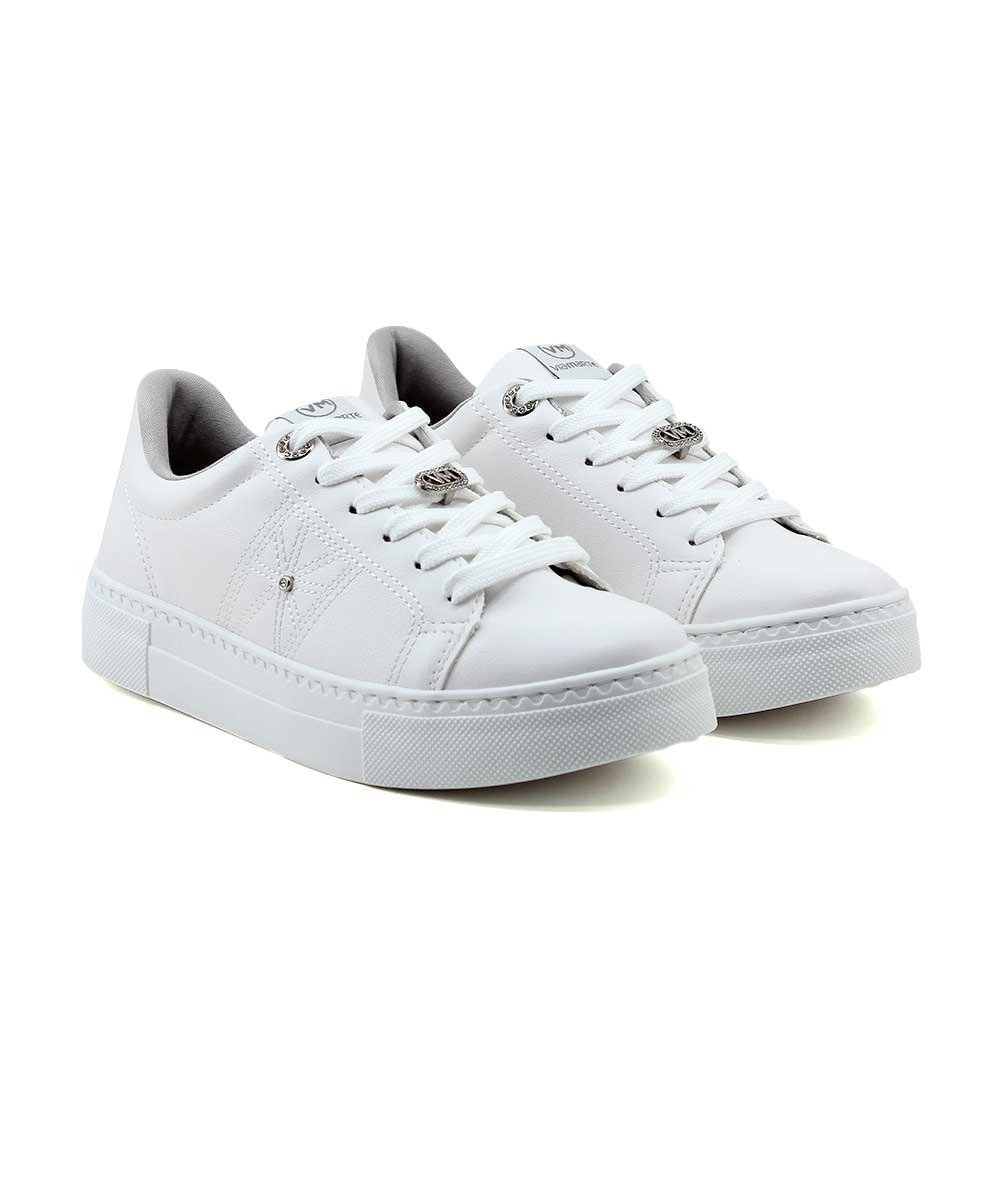 Tênis Feminino Via Marte Casual Branco Branco 3