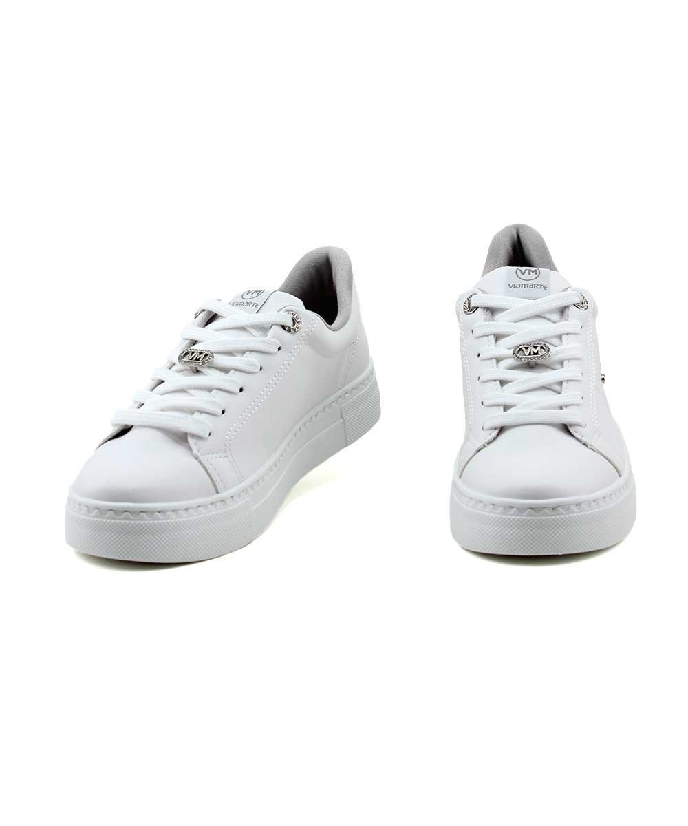 Tênis Feminino Via Marte Casual Branco Branco 4
