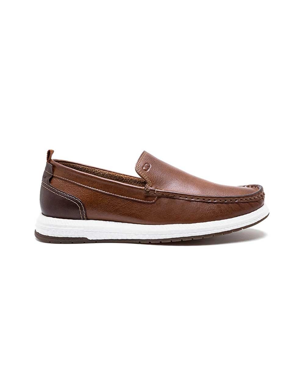 MOCASSIM MASCULINO PEGADA 142002 Caramelo