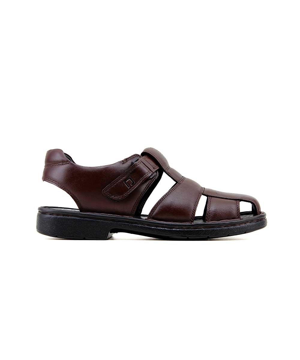 Sandália Masculina Pipper Couro Capuccino Marrom 1