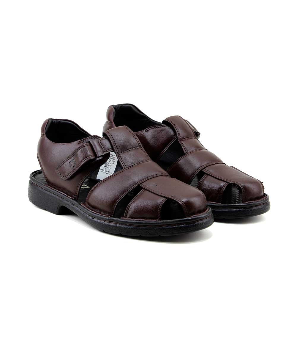Sandália Masculina Pipper Couro Capuccino Marrom 3