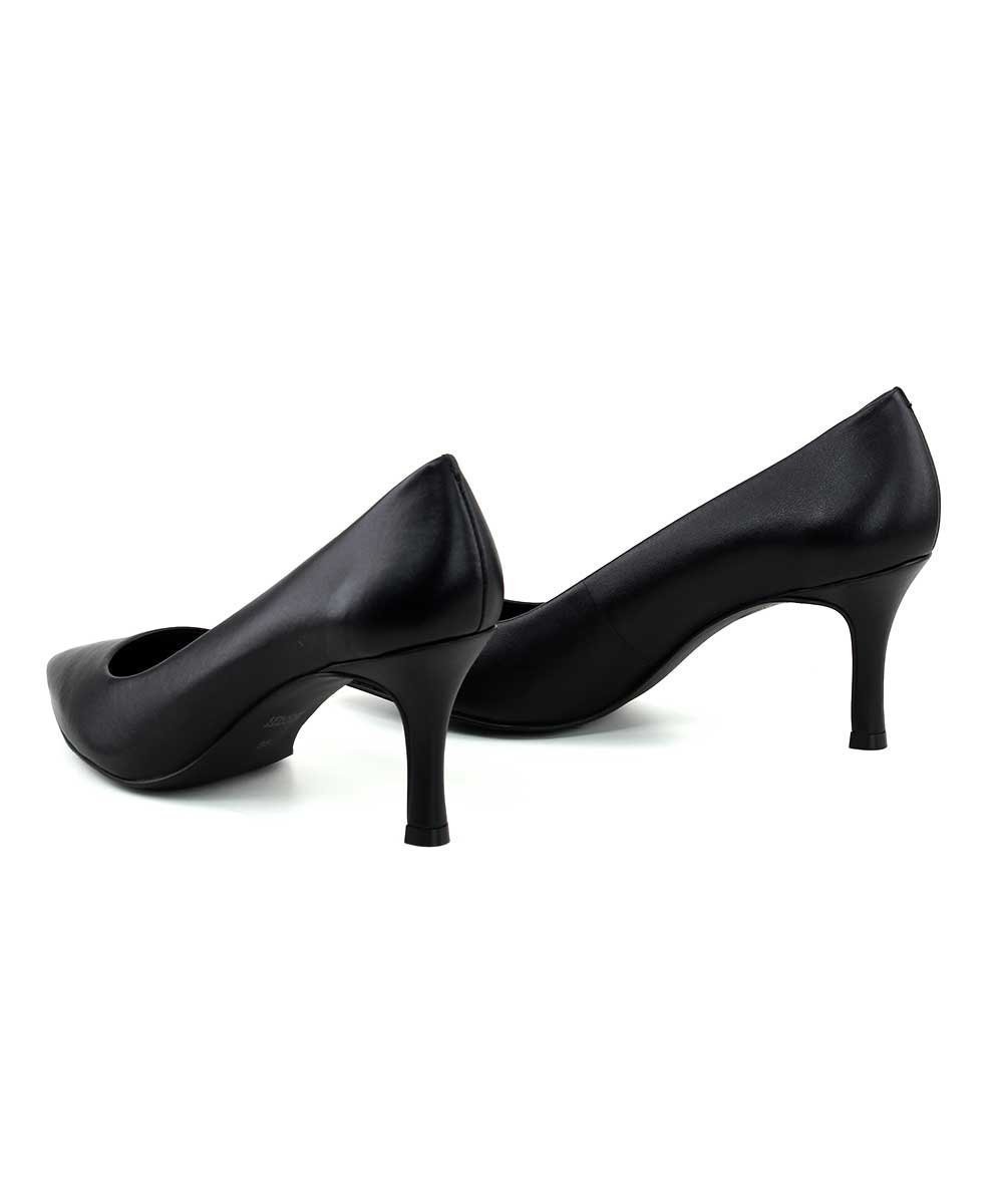 Scarpin Loucos E Santos Salto Fino Couro Preto Preto 5