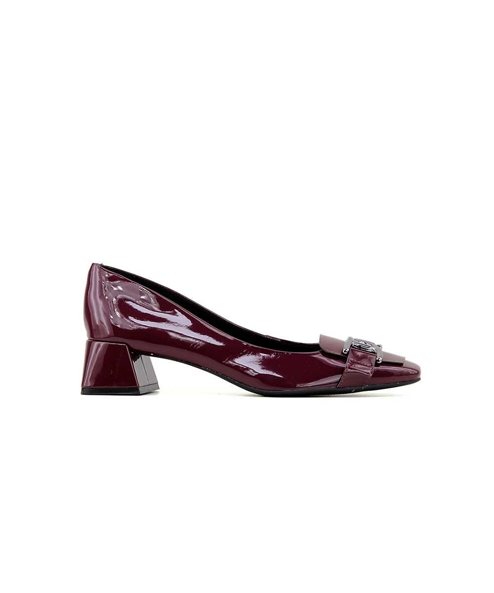 Scarpin Giulia Domna Salto Bloco Bordo