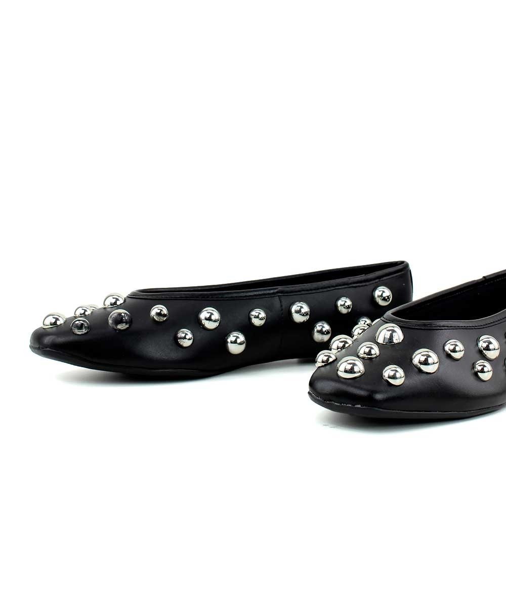 Sapatilha Giulia Domna Couro Preto Preto 2