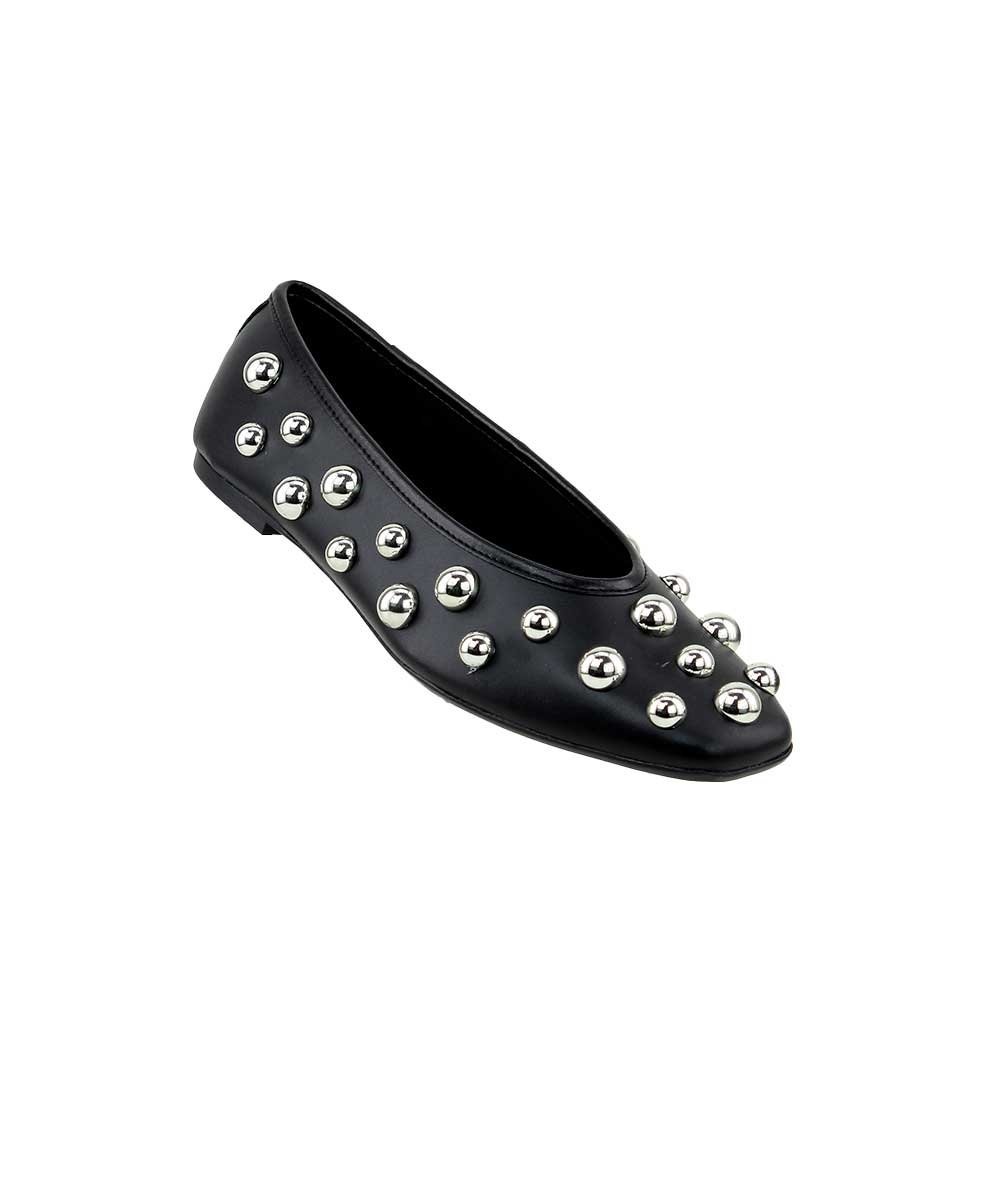 Sapatilha Giulia Domna Couro Preto Preto 4