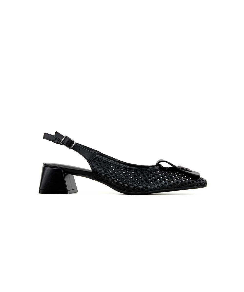 Sapato Slingback Giulia Domna Atanado Preto