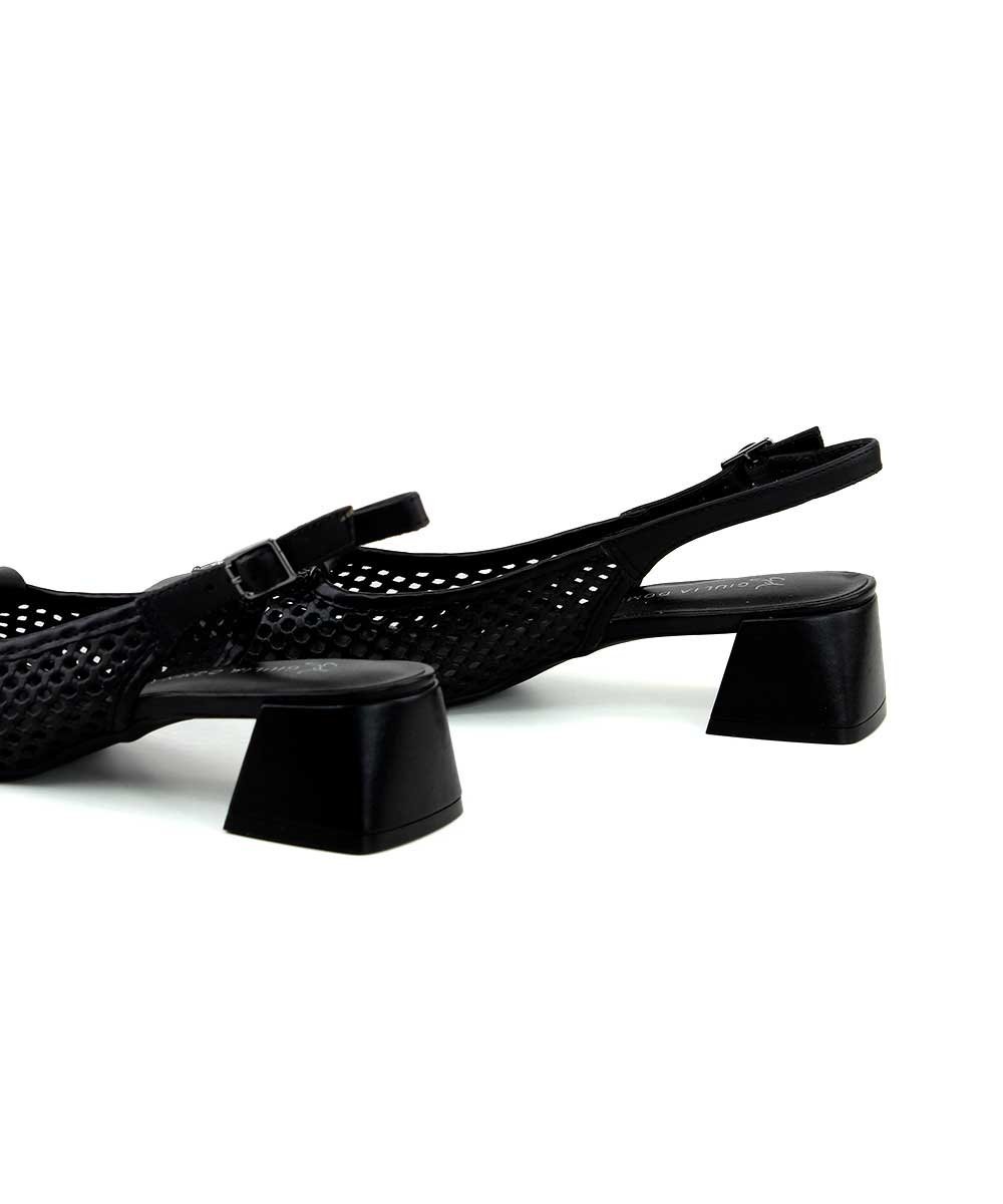 Sapato Slingback Giulia Domna Atanado Preto Preto 4