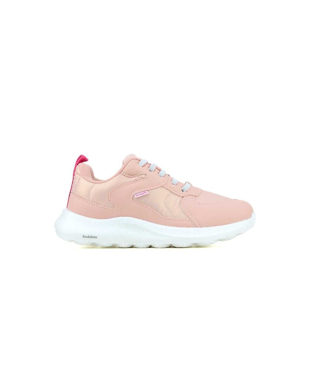 Tênis Infantil Pampili Bubble Comfy Elástico Rosa