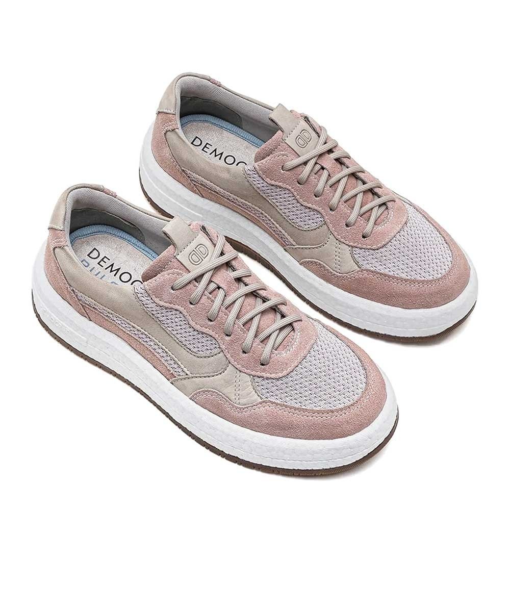 Sapatenis Feminino Democrata Denim Drake Pulse Knit Rosa Rosa 2