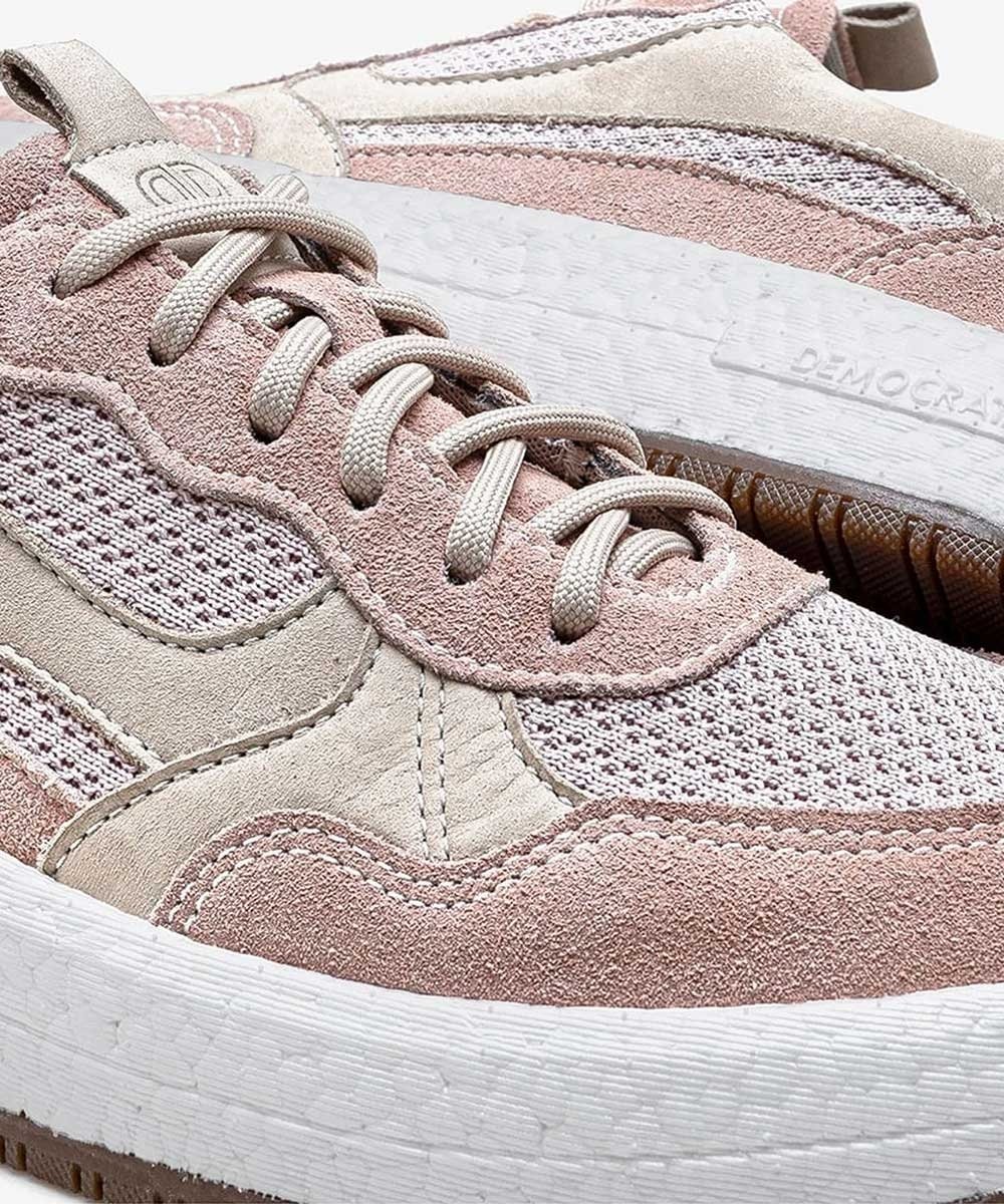 Sapatenis Feminino Democrata Denim Drake Pulse Knit Rosa Rosa 4