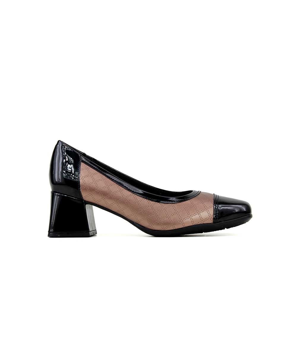 Sapato Piccadilly Estela Salto Médio Bronze