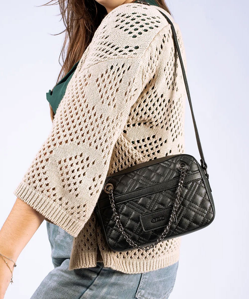 Bolsa Feminina Dakota Camera Bag Preto Preto 6