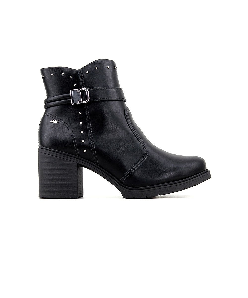 Bota Cano Curto Dakota Salto Bloco Preto Preto