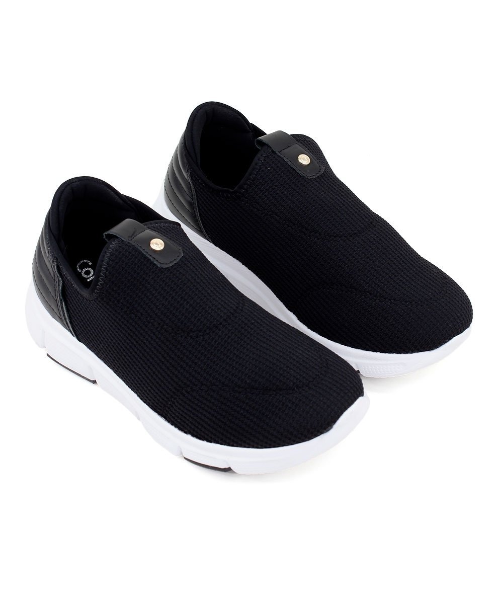 Tênis Feminino Comfortflex Knit Preto Preto 4