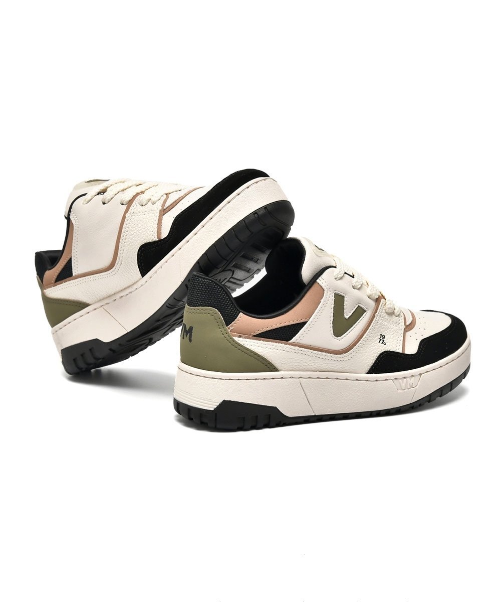 Tênis Casual Via Marte 1977 Branco/Preto Bege 3