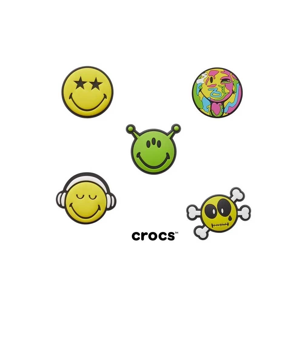Jibbitz Crocs Smiley Pack 5 Peças Multicolor
