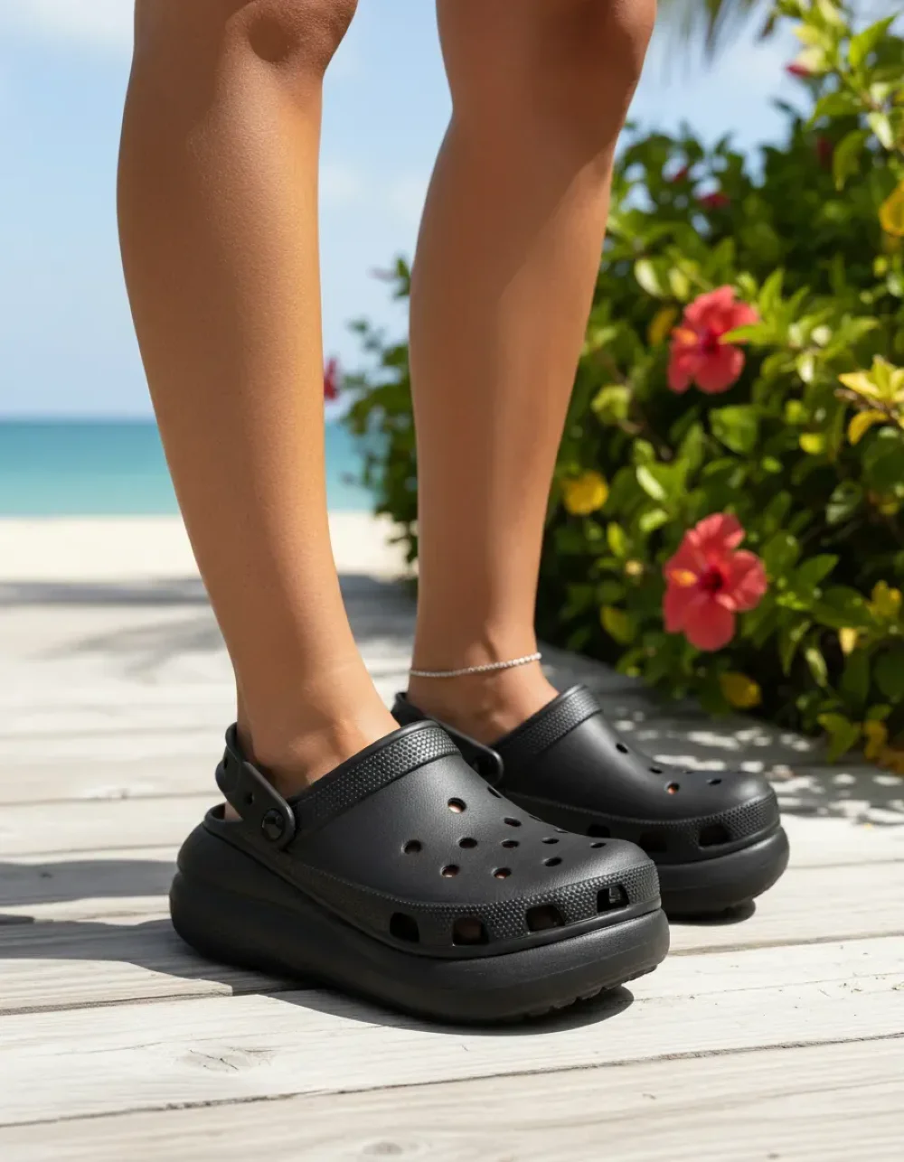 Sandália Crocs Crush Juice Preto Preto 8