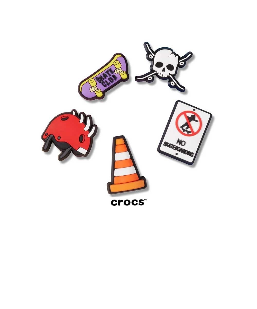 Jibbitz Crocs Skateboard Is Life Pack 5 Peças Multicolor