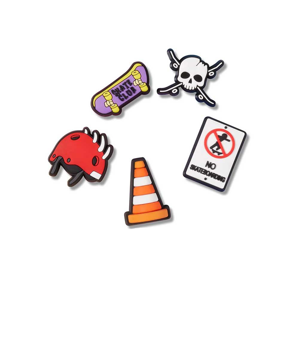 Jibbitz Crocs Skateboard Is Life Pack 5 Peças Multicolor Multicores 2