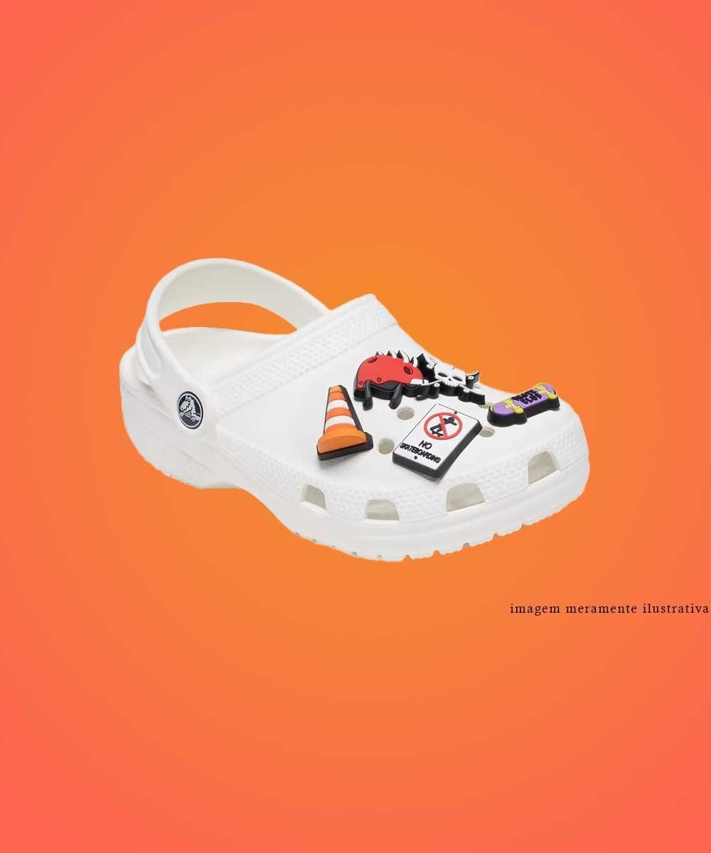 Jibbitz Crocs Skateboard Is Life Pack 5 Peças Multicolor Multicores 3