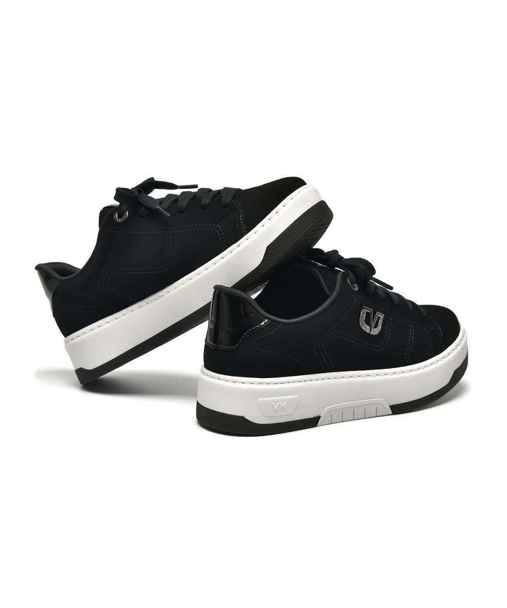 Tênis Feminino Via Marte Casual Flatform Preto Preto 3