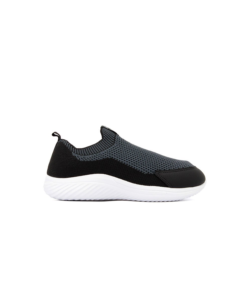 Tênis Molekinho Slip On Sport Refresh Preto Cinza/Preto 2