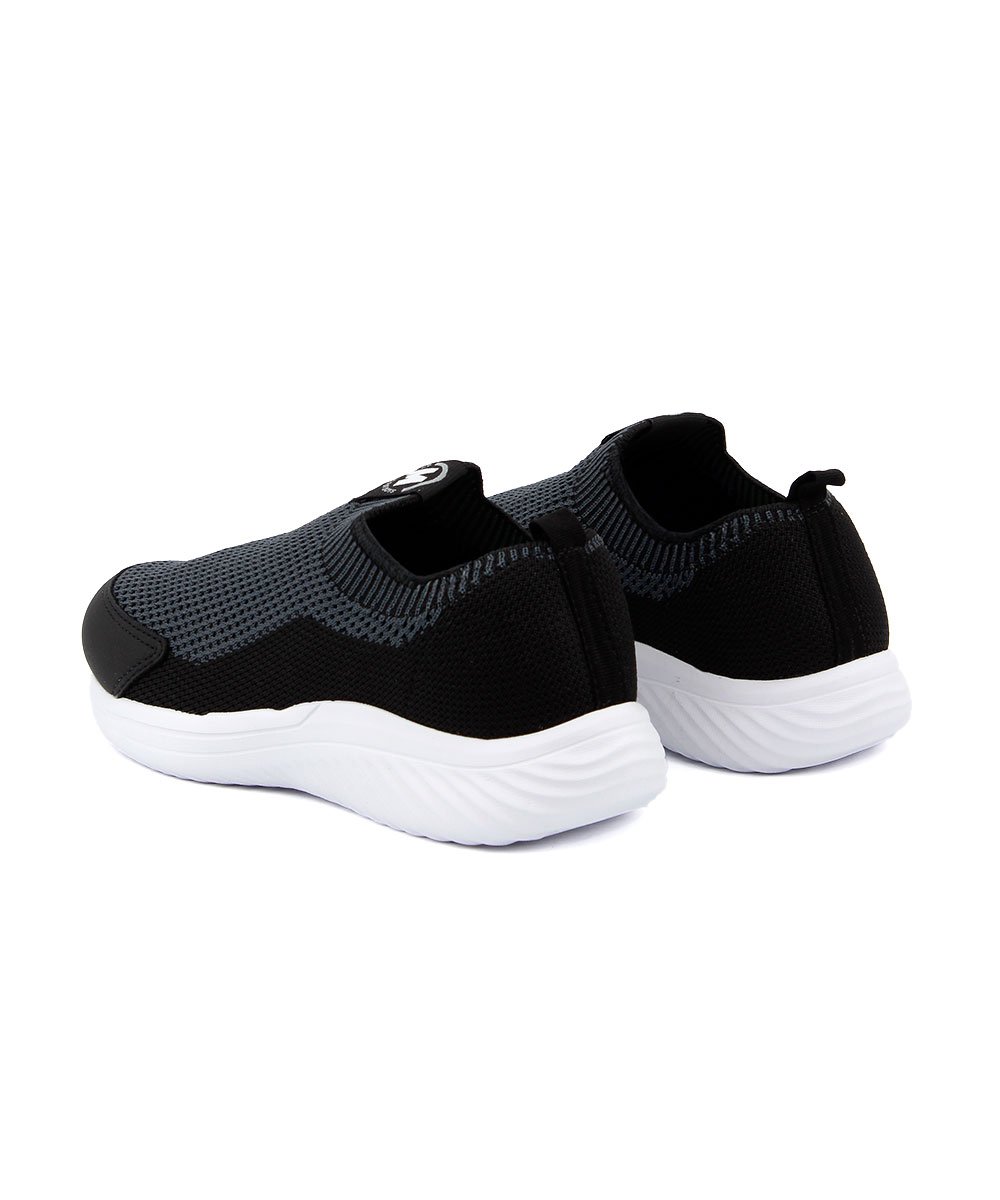 Tênis Molekinho Slip On Sport Refresh Preto Cinza/Preto 6