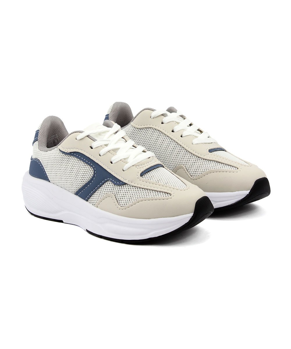 Tênis Infantil Casual Molekinho Gelo Bege/Azul 5