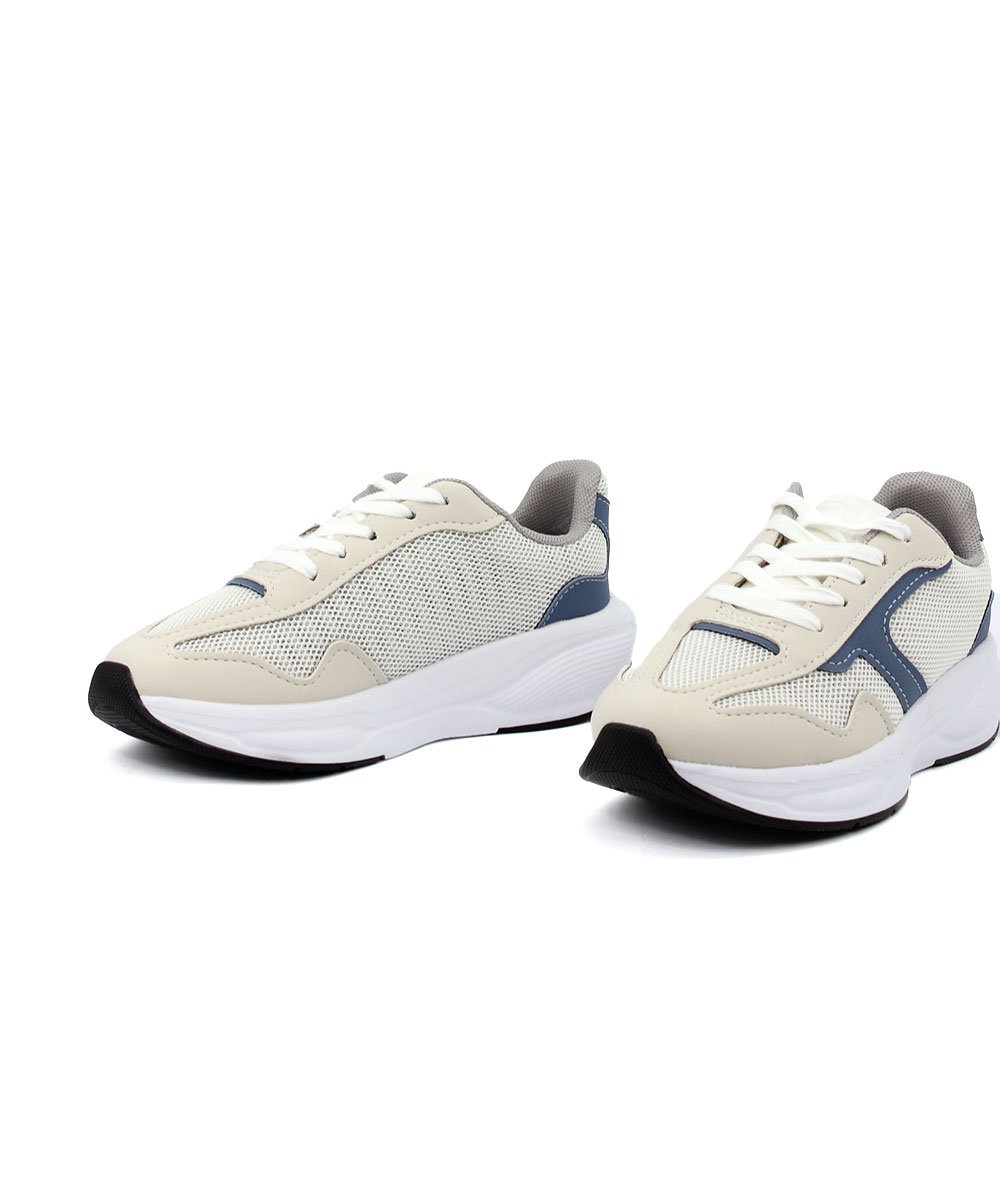 Tênis Infantil Casual Molekinho Gelo Bege/Azul 4