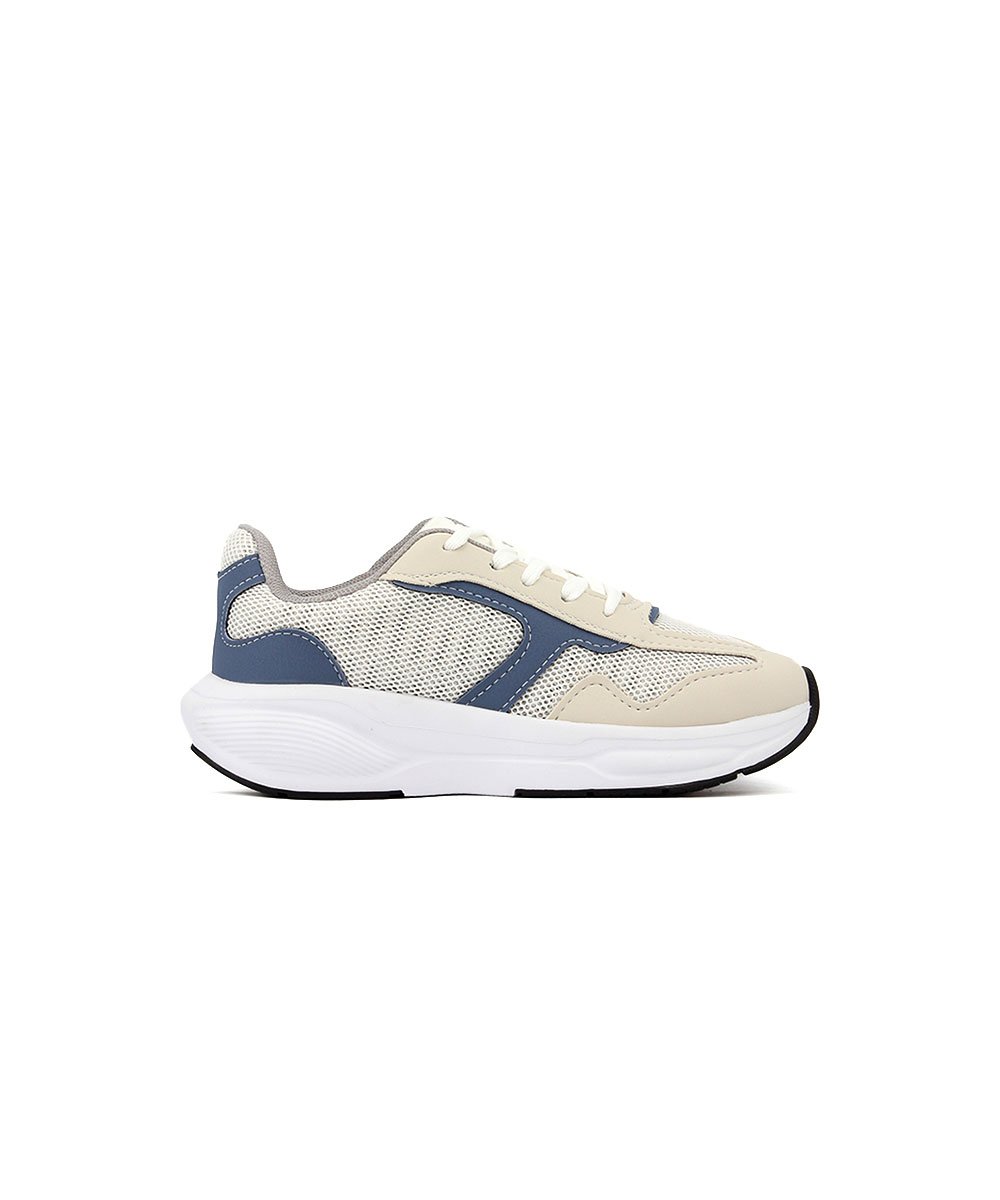 Tênis Infantil Casual Molekinho Gelo Bege/Azul 2