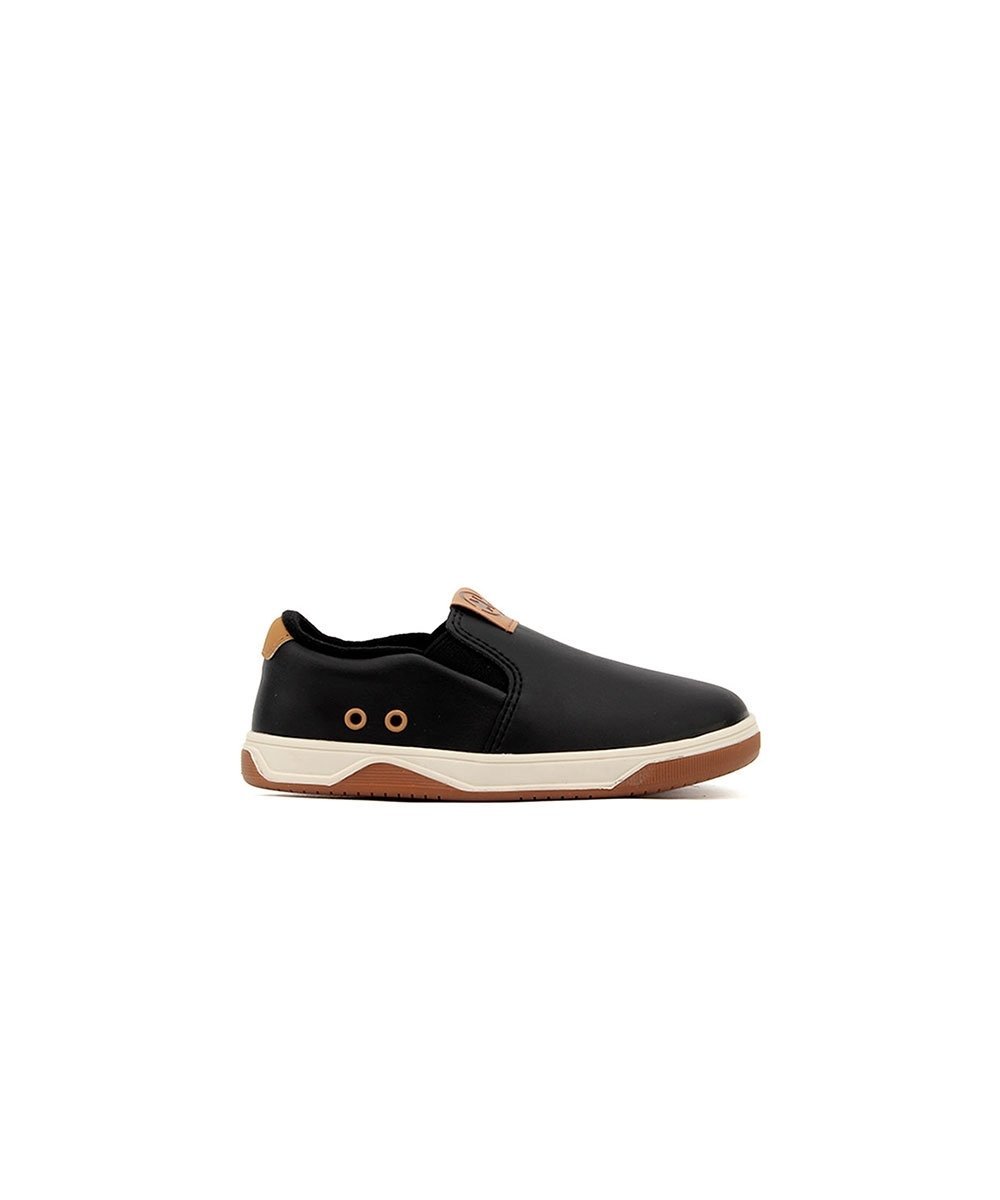 Tênis Infantil Molekinho Bebê Slip On Preto