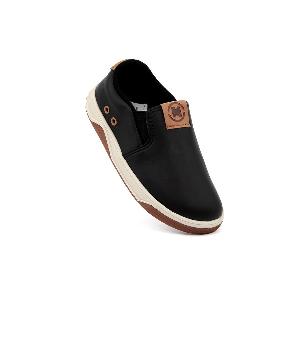 Tênis Infantil Molekinho Bebê Slip On Preto Preto 2