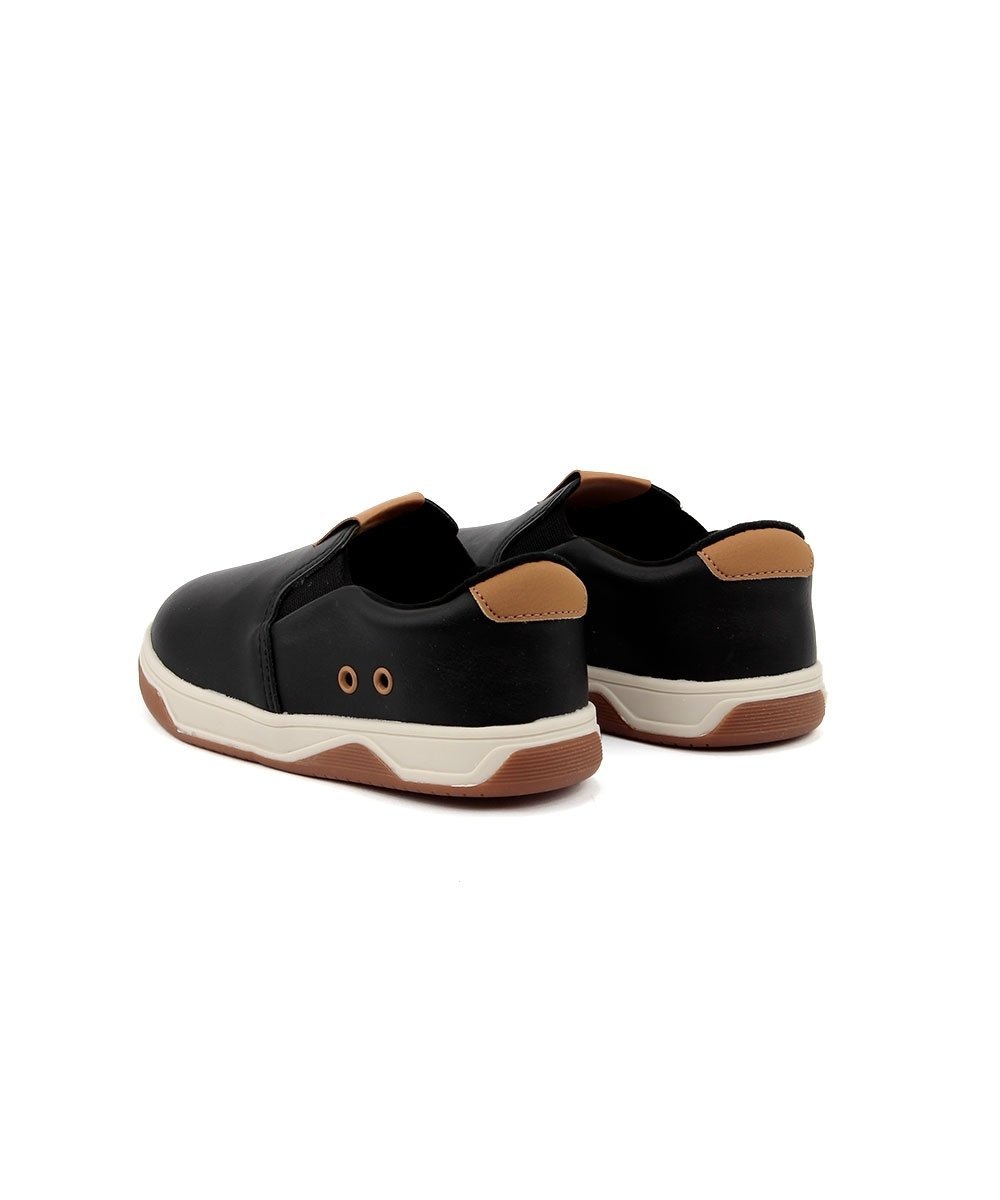 Tênis Infantil Molekinho Bebê Slip On Preto Preto 5